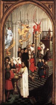 羅吉爾 凡 德 韋登 Seven Sacraments Altarpiece-Left Wing